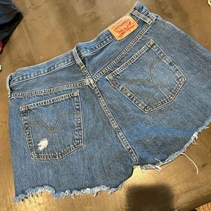 Levi 501 cut off Jean Short